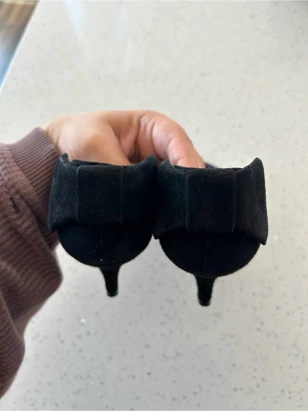 Kate Spade Kitten Heels with Bow on back Sz 7